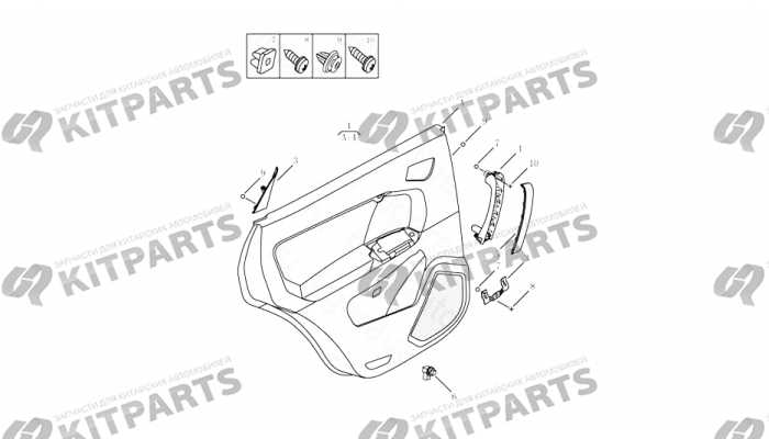 INTERIOR TRIM,REAR DOOR# Geely